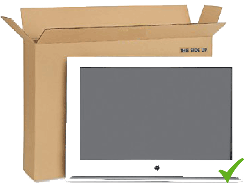 Schermo PC e la sua scatola