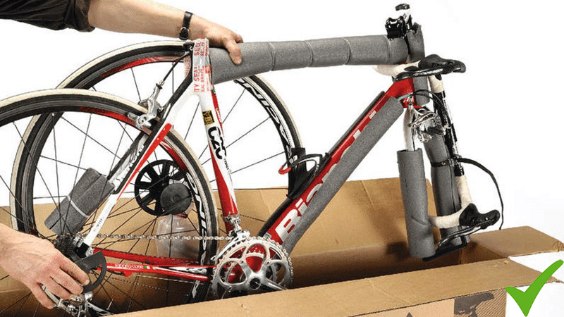 Bicicletta dentro la scatola