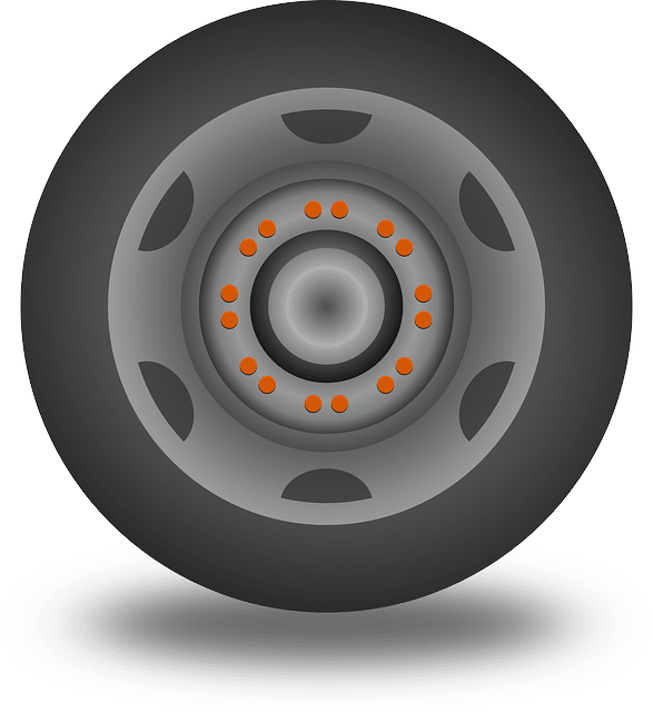 Cerchio e gomma di una macchina