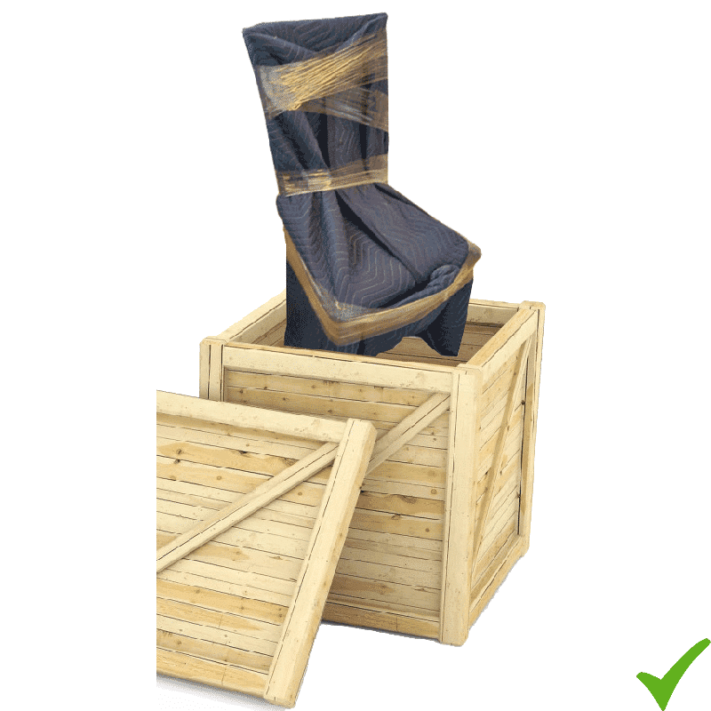 Mobili dentro l'imballaggio