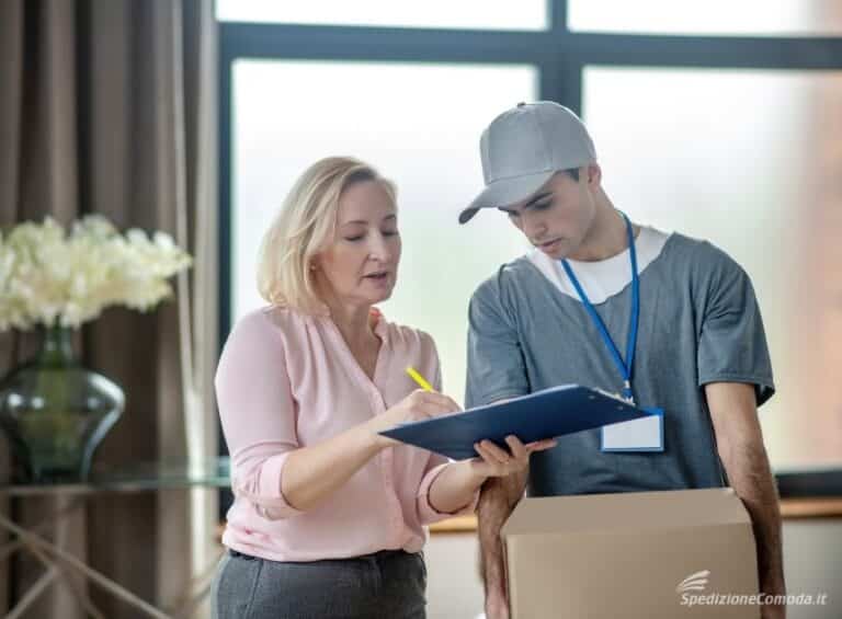 Ritiro di una spedizione fatta da un privato