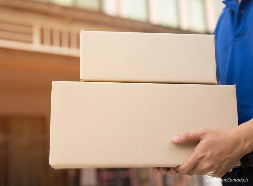 Spedizione di due pacchi con abbonamento corriere espresso