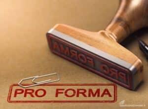 La fattura proforma e un timbro pro forma