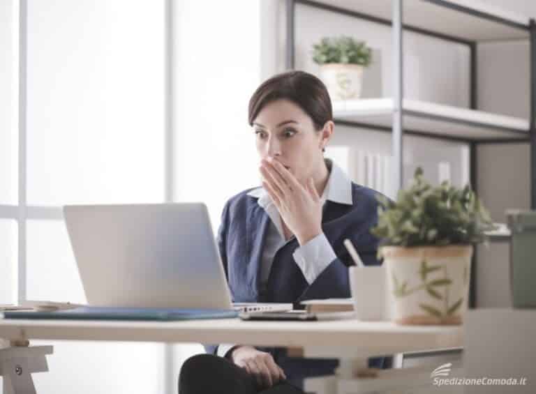 Cliente che ha avuto un problema nella spedizione del suo pacco