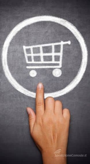 Simbolo del carrello di un ecommerce