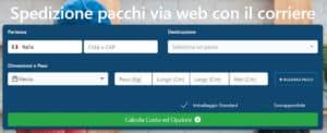 Spedire online un pacco